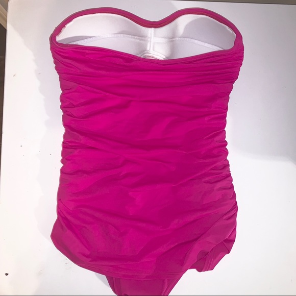 Tommy Bahama hot pink swim suit dress one piece - Picture 6 of 8